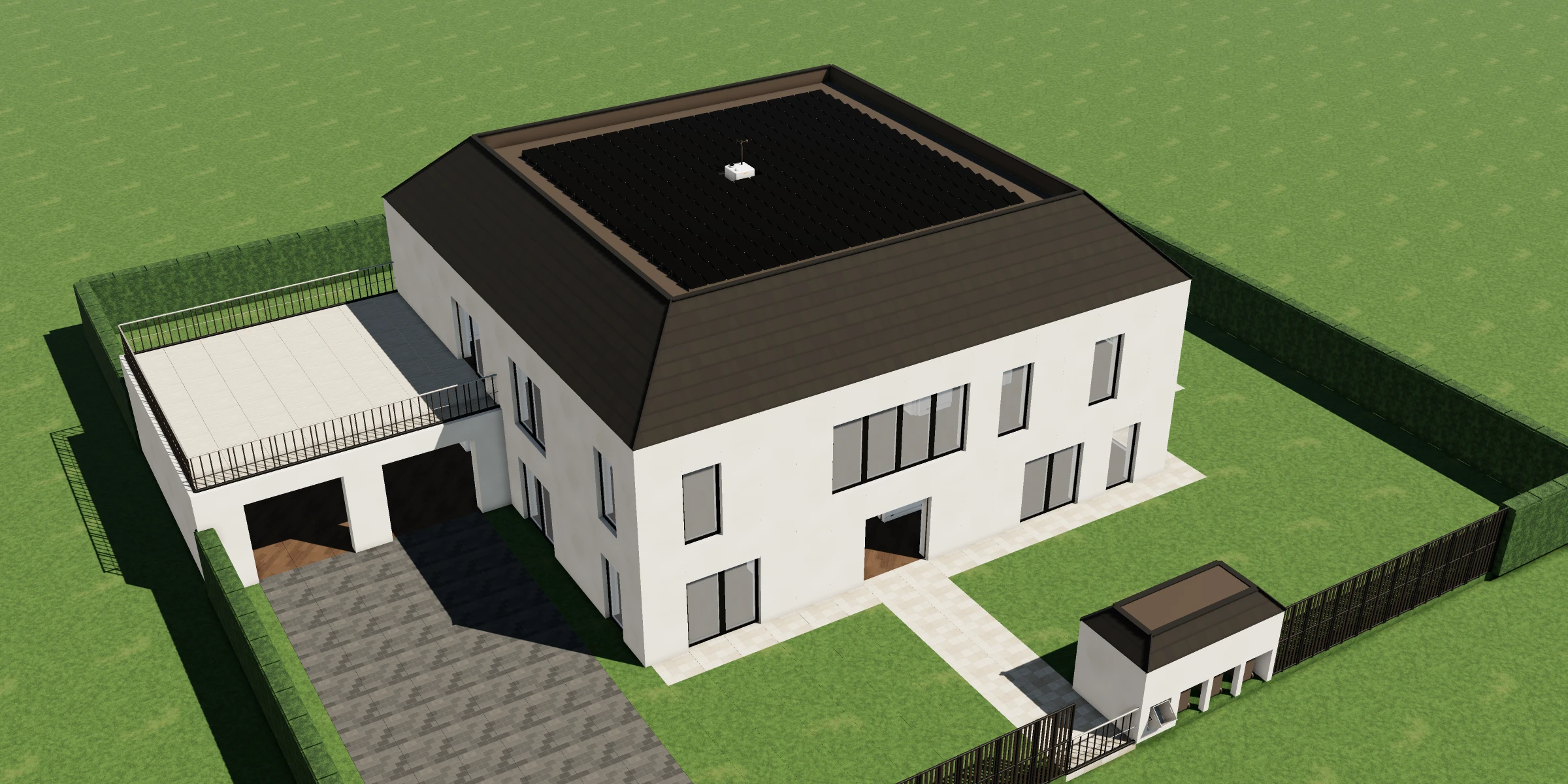 The same house, finished